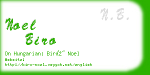 noel biro business card